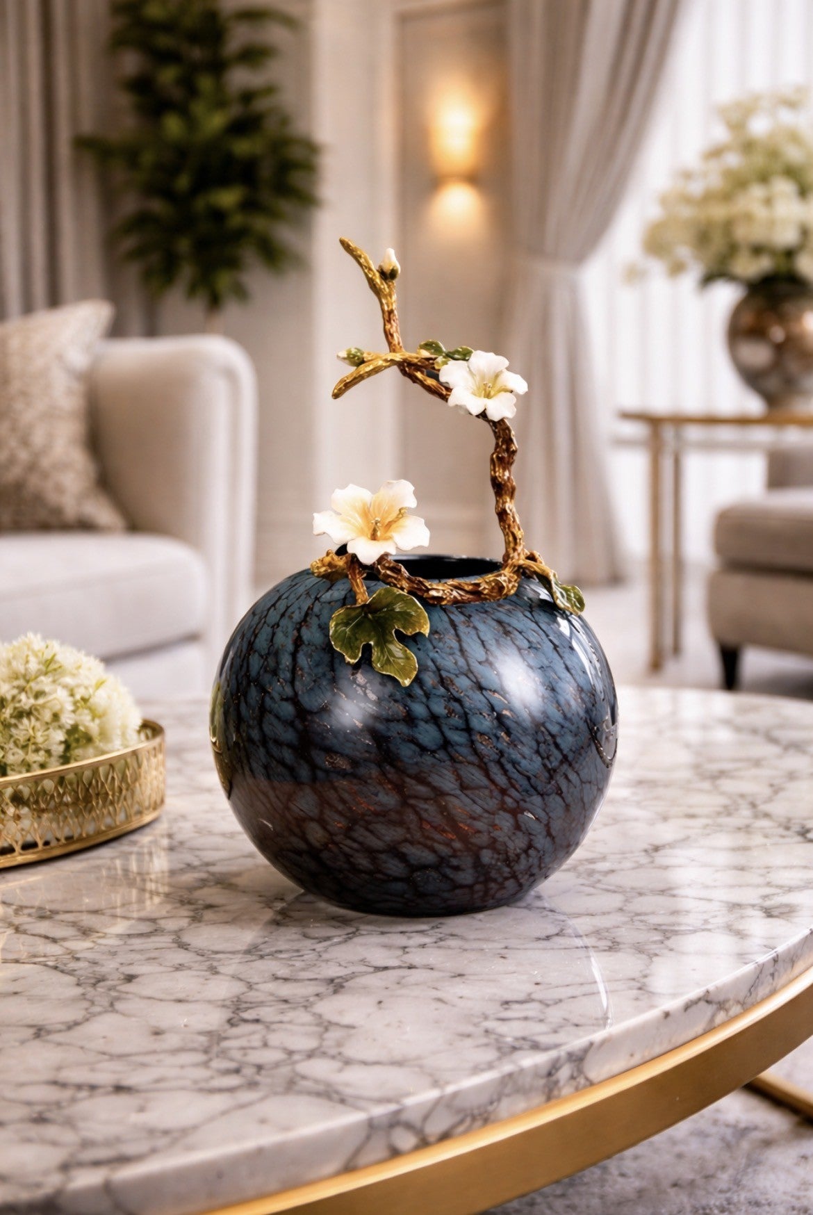 Handmade Cloisonne Enamel Glass Vase